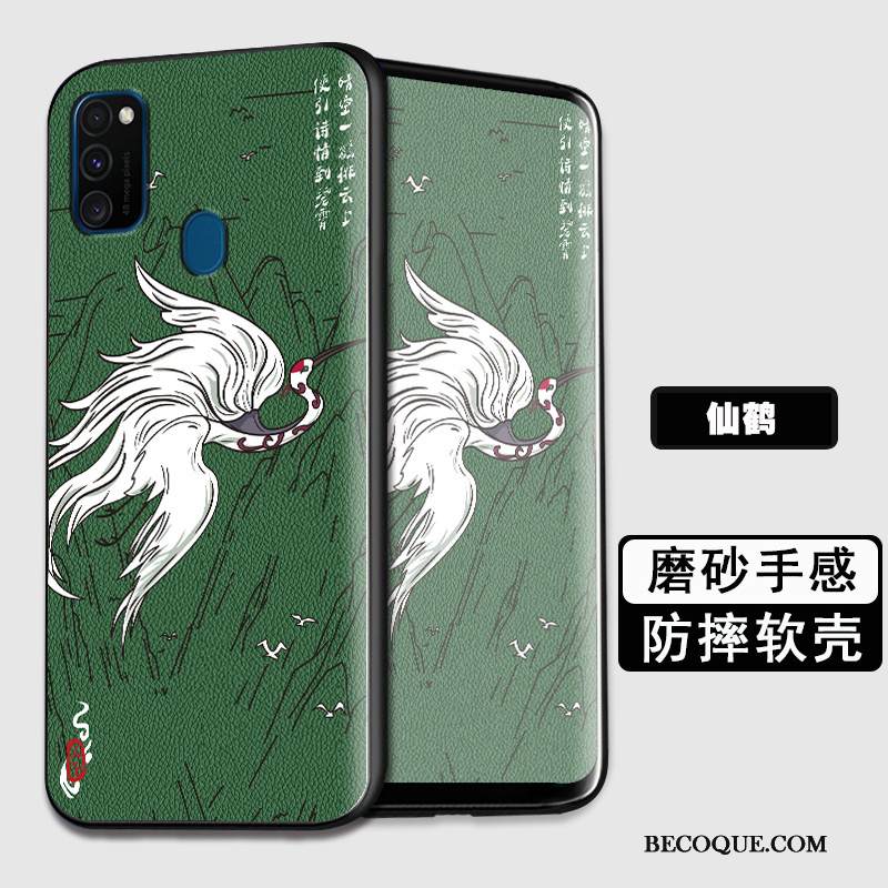 Kuori Samsung Galaxy M30s Suojaus Musta Persoonallisuus, Kotelo Samsung Galaxy M30s Pehmeä Neste Puhelimen Kuoret