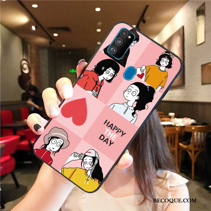 Kuori Samsung Galaxy M30s Suojaus Rakastunut Net Red, Kotelo Samsung Galaxy M30s Laukut Tide-brändi Murtumaton