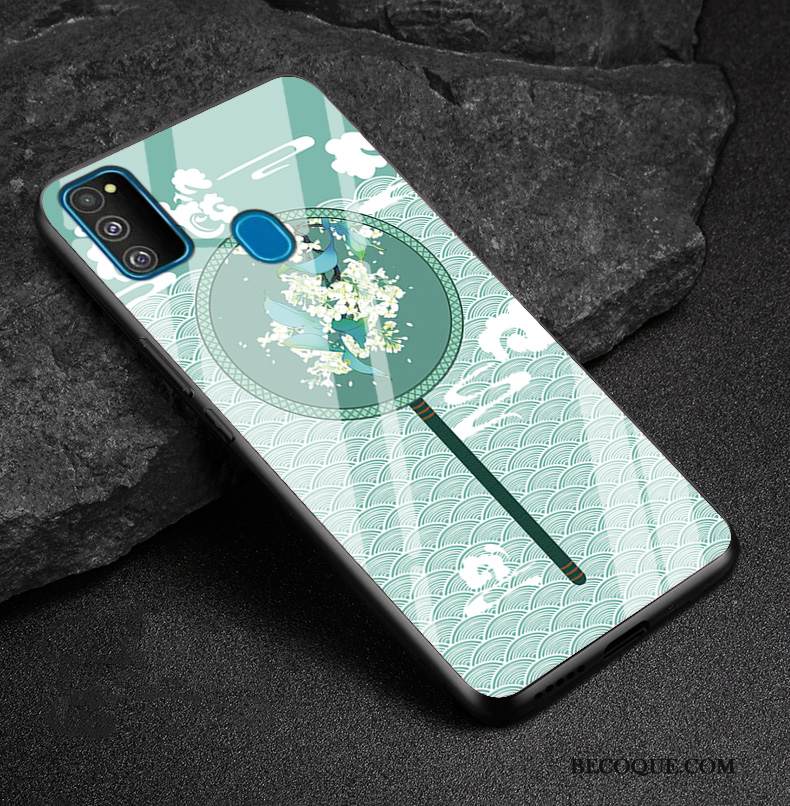 Kuori Samsung Galaxy M30s Suojaus Yksinkertainen Muokata, Kotelo Samsung Galaxy M30s Laukut Puhelimen Kuoret Punainen