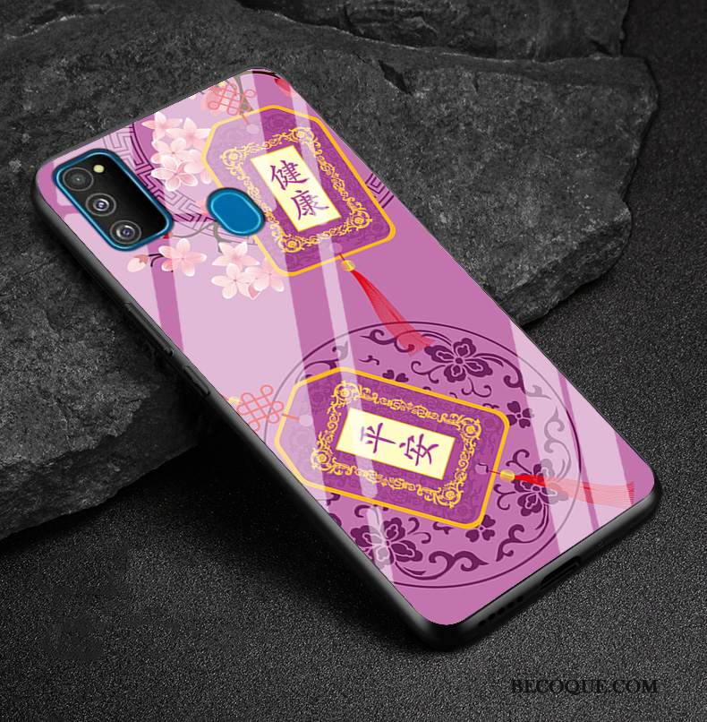 Kuori Samsung Galaxy M30s Suojaus Yksinkertainen Muokata, Kotelo Samsung Galaxy M30s Laukut Puhelimen Kuoret Punainen