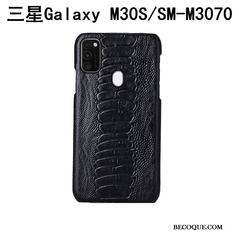 Kuori Samsung Galaxy M30s Ylellisyys Sininen Puhelimen Kuoret, Kotelo Samsung Galaxy M30s Suojaus Takakansi Muokata