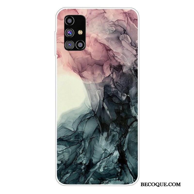 Kuori Samsung Galaxy M51 Värillinen Marmori