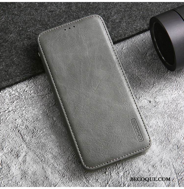 Kuori Samsung Galaxy Note 10 Kuoret Puhelimen Kuoret Ultra, Kotelo Samsung Galaxy Note 10 Nahka Yksinkertainen Sininen