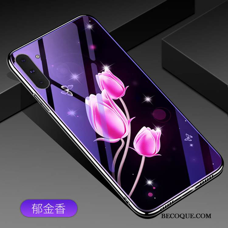 Kuori Samsung Galaxy Note 10 Lasi Murtumaton, Kotelo Samsung Galaxy Note 10 Puhelimen Kuoret Sininen