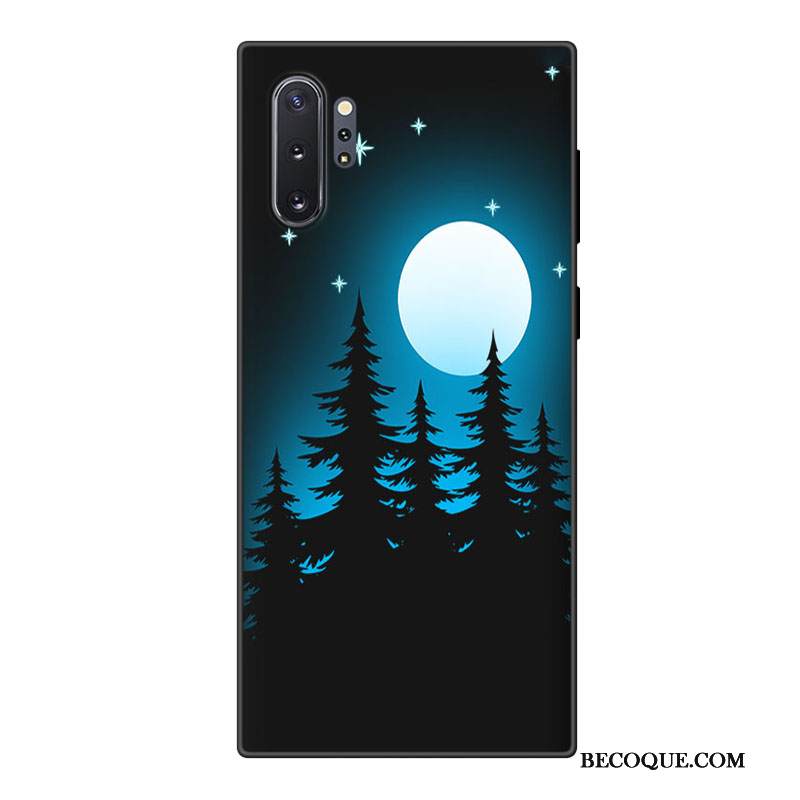 Kuori Samsung Galaxy Note 10+ Laukut Murtumaton Puhelimen Kuoret, Kotelo Samsung Galaxy Note 10+ Pehmeä Neste Kustannukset Sininen