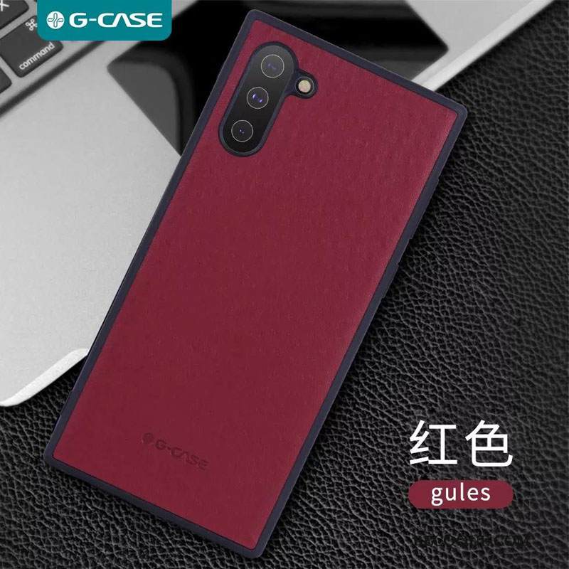 Kuori Samsung Galaxy Note 10 Laukut Net Red Liiketoiminta, Kotelo Samsung Galaxy Note 10 Suojaus Tide-brändi Musta