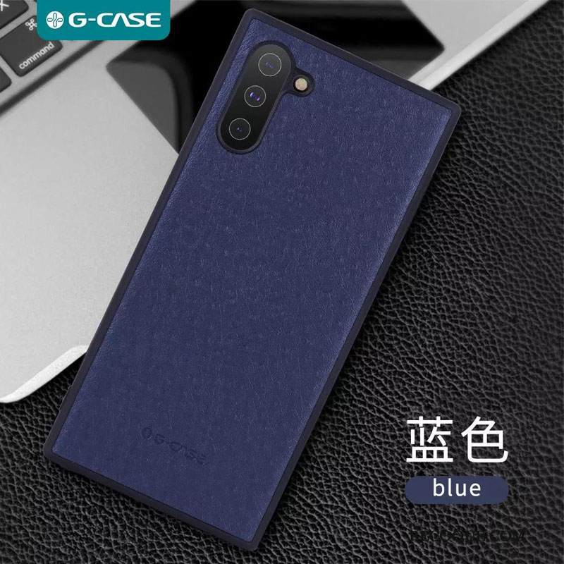 Kuori Samsung Galaxy Note 10 Laukut Net Red Liiketoiminta, Kotelo Samsung Galaxy Note 10 Suojaus Tide-brändi Musta