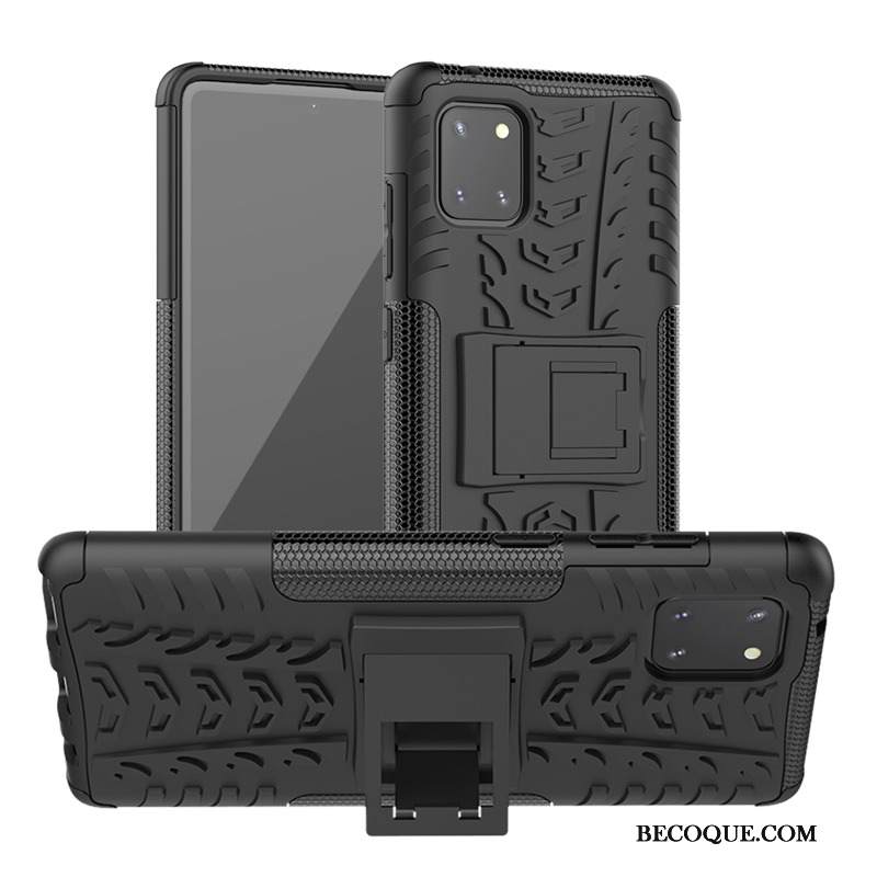 Kuori Samsung Galaxy Note 10 Lite Laukut Pesty Suede Dekompressointi, Kotelo Samsung Galaxy Note 10 Lite Tuki Trendi Vihreä