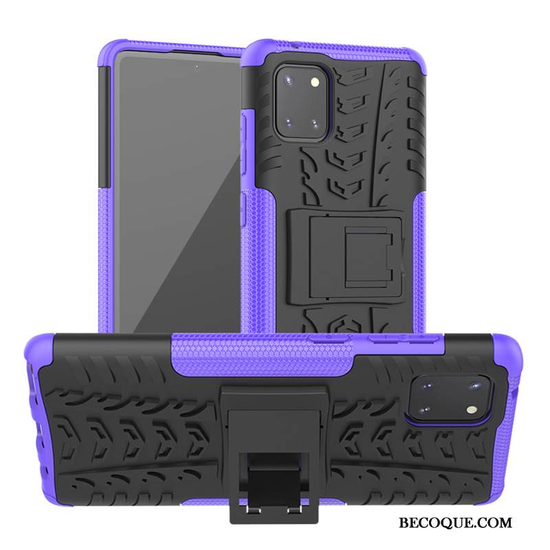 Kuori Samsung Galaxy Note 10 Lite Laukut Pesty Suede Dekompressointi, Kotelo Samsung Galaxy Note 10 Lite Tuki Trendi Vihreä