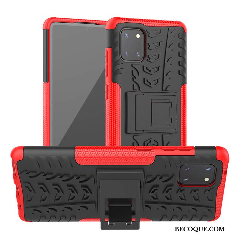 Kuori Samsung Galaxy Note 10 Lite Laukut Pesty Suede Dekompressointi, Kotelo Samsung Galaxy Note 10 Lite Tuki Trendi Vihreä