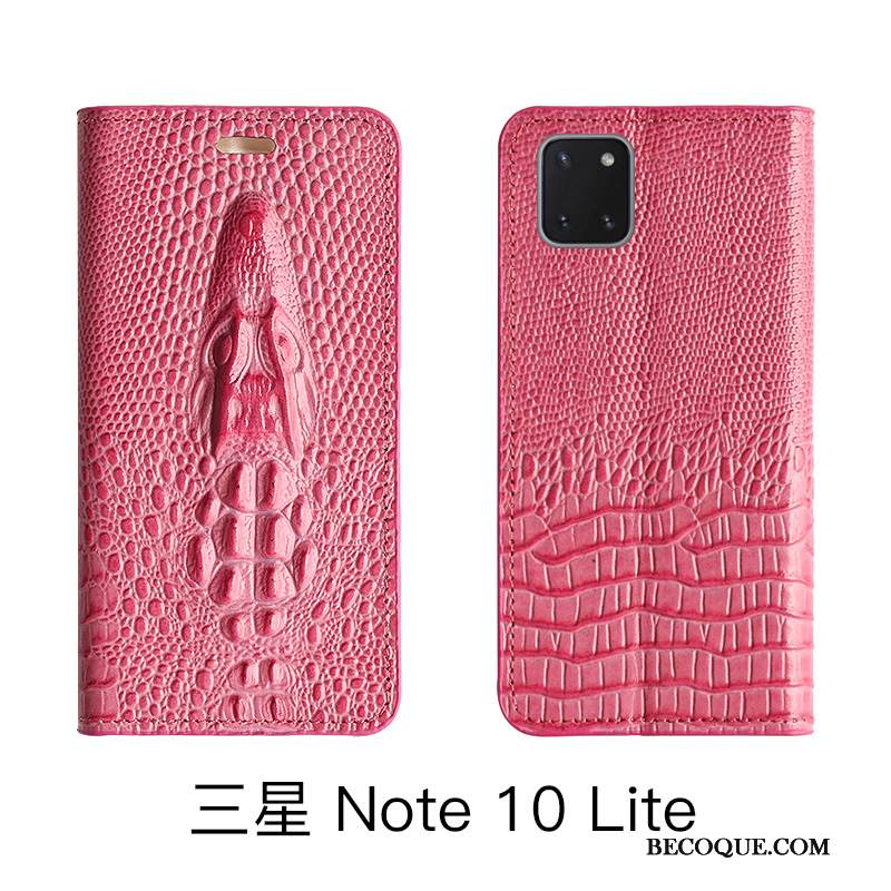 Kuori Samsung Galaxy Note 10 Lite Laukut Ylellisyys Keltainen, Kotelo Samsung Galaxy Note 10 Lite Nahka Lehmä Puhelimen Kuoret