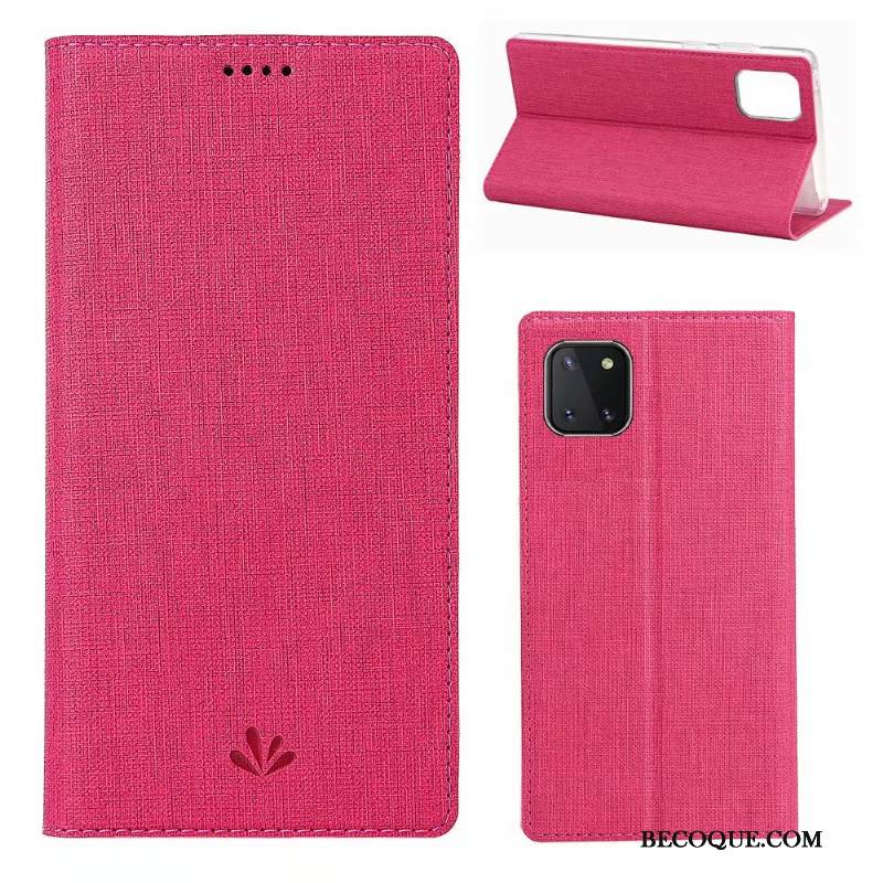 Kuori Samsung Galaxy Note 10 Lite Nahka Harmaa Kortti, Kotelo Samsung Galaxy Note 10 Lite Kuoret Puhelimen Kuoret Kukkakuvio