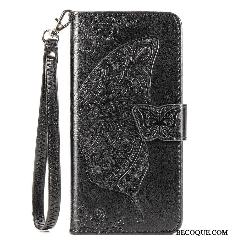 Kuori Samsung Galaxy Note 10 Lite Suojaus Kukka Puhelimen Kuoret, Kotelo Samsung Galaxy Note 10 Lite Nahka Jauhe Perhonen