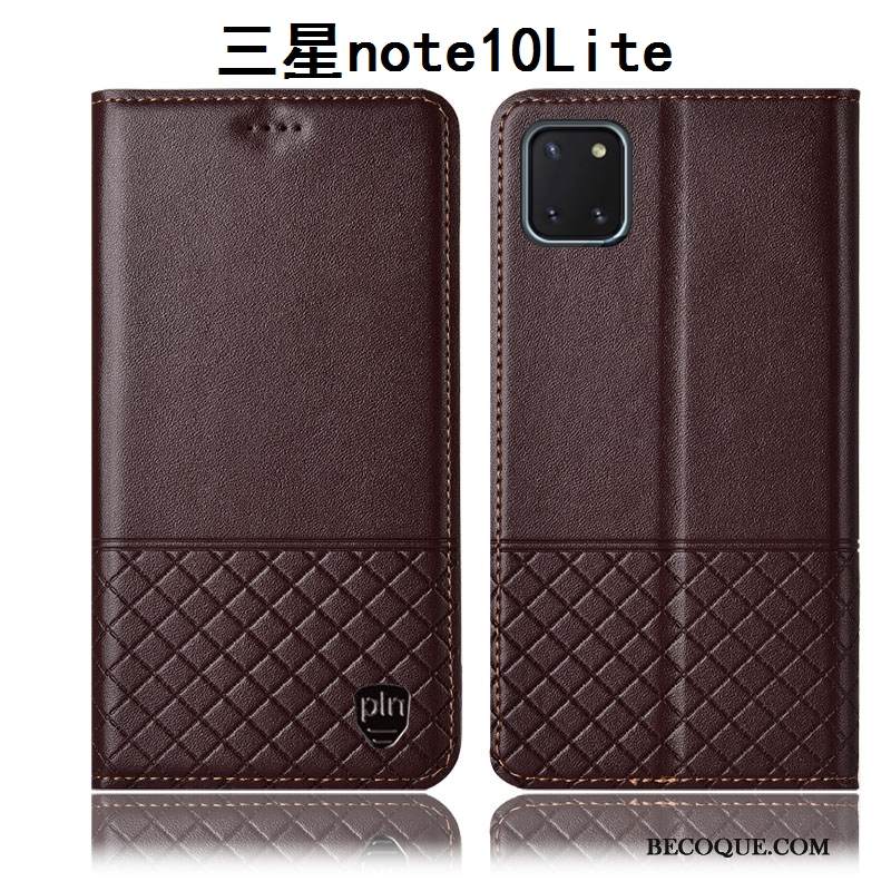 Kuori Samsung Galaxy Note 10 Lite Suojaus Murtumaton Puhelimen Kuoret, Kotelo Samsung Galaxy Note 10 Lite Laukut Musta