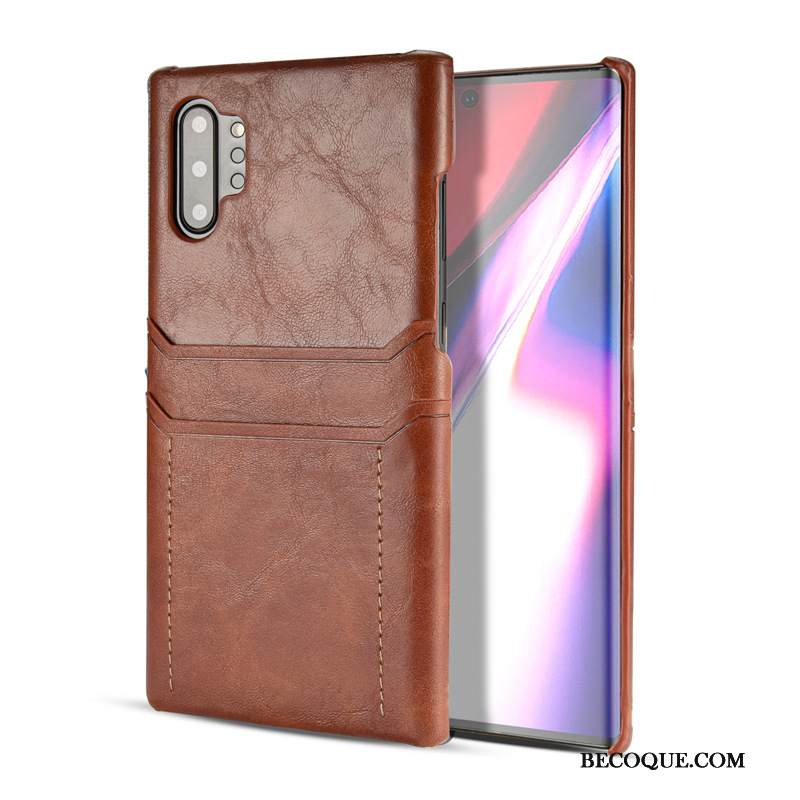 Kuori Samsung Galaxy Note 10+ Musta Puhelimen Kuoret, Kotelo Samsung Galaxy Note 10+ Kortti