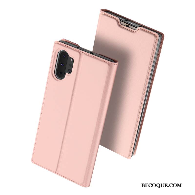 Kuori Samsung Galaxy Note 10+ Nahka Kortti Puhelimen Kuoret, Kotelo Samsung Galaxy Note 10+ Kuoret Kulta