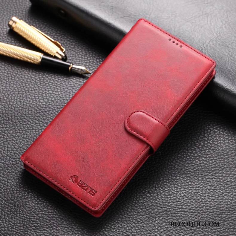 Kuori Samsung Galaxy Note 10 Nahka Kortti Puhelimen Kuoret, Kotelo Samsung Galaxy Note 10 Tuki Murtumaton Kalvo