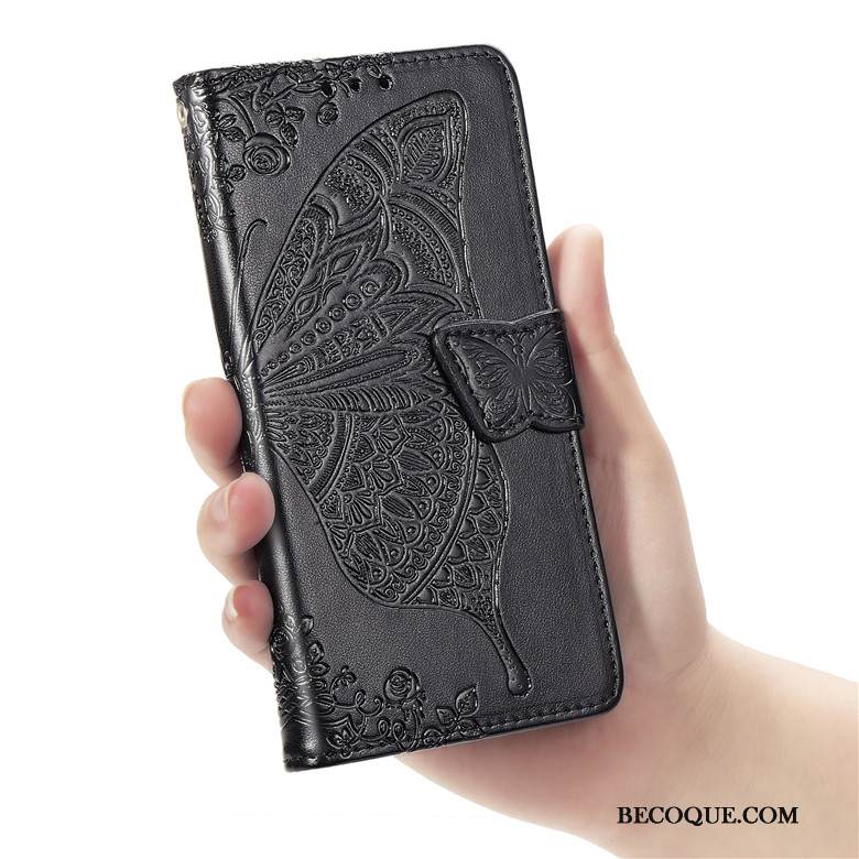 Kuori Samsung Galaxy Note 10+ Nahka Murtumaton Kukka, Kotelo Samsung Galaxy Note 10+ Pehmeä Neste Sininen Puhelimen Kuoret