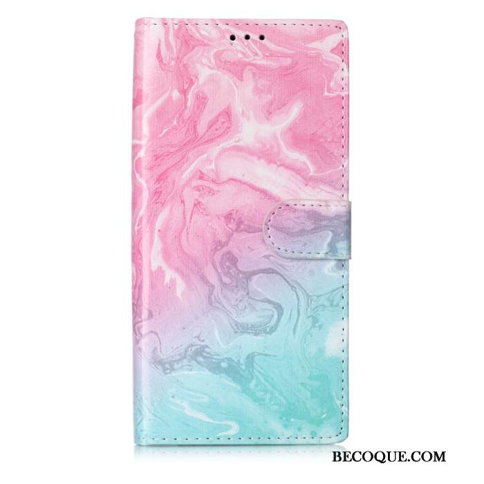 Kuori Samsung Galaxy Note 10 Nahka Murtumaton Sininen, Kotelo Samsung Galaxy Note 10 Kuoret L Puhelimen Kuoret