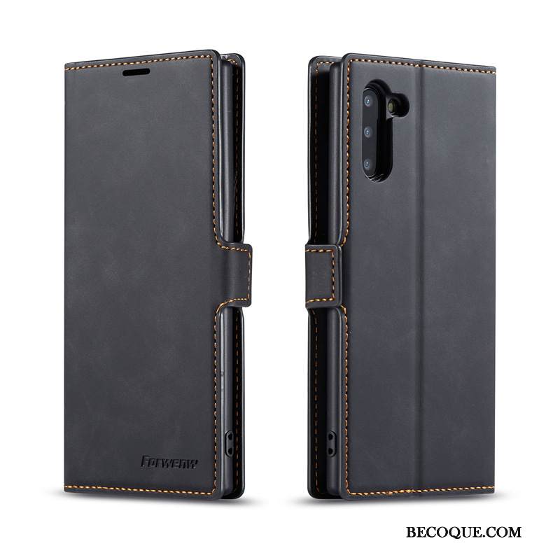 Kuori Samsung Galaxy Note 10 Nahka Puhelimen Kuoret Sininen, Kotelo Samsung Galaxy Note 10 Kuoret Kortti
