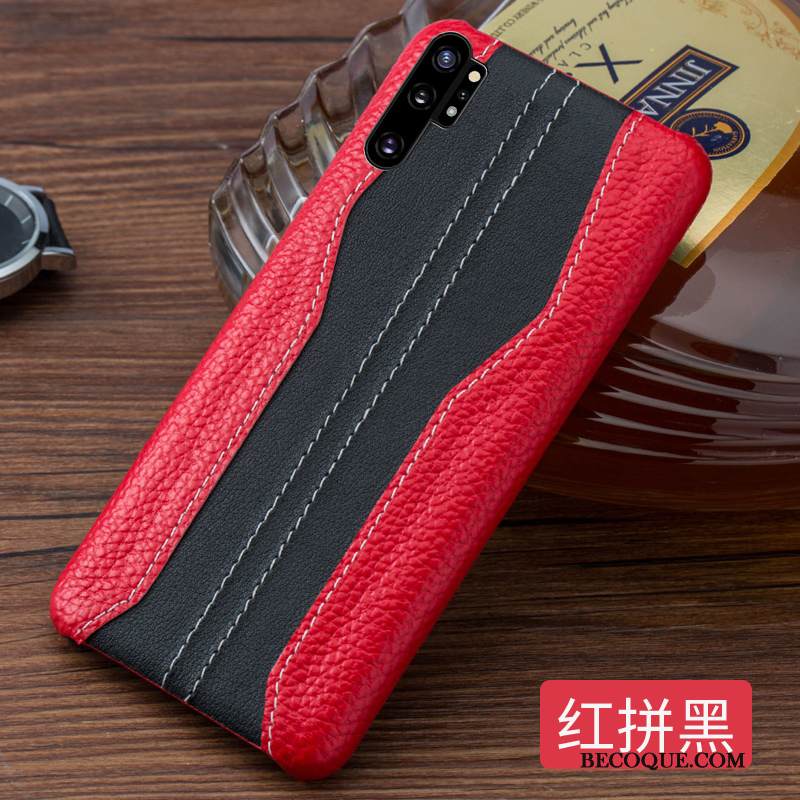 Kuori Samsung Galaxy Note 10+ Nahka Sininen Puhelimen Kuoret, Kotelo Samsung Galaxy Note 10+ Suojaus