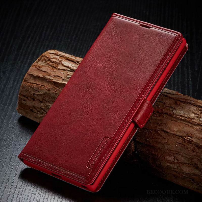 Kuori Samsung Galaxy Note 10 Nahka Sininen Trendi, Kotelo Samsung Galaxy Note 10 Kuoret Puhelimen Kuoret Liiketoiminta