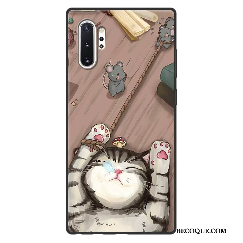 Kuori Samsung Galaxy Note 10+ Pehmeä Neste Harmaa Pesty Suede, Kotelo Samsung Galaxy Note 10+ Sarjakuva Puhelimen Kuoret