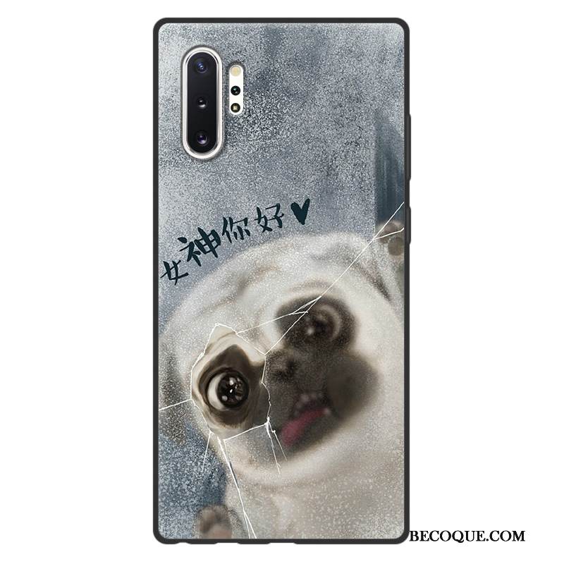 Kuori Samsung Galaxy Note 10+ Pehmeä Neste Harmaa Pesty Suede, Kotelo Samsung Galaxy Note 10+ Sarjakuva Puhelimen Kuoret