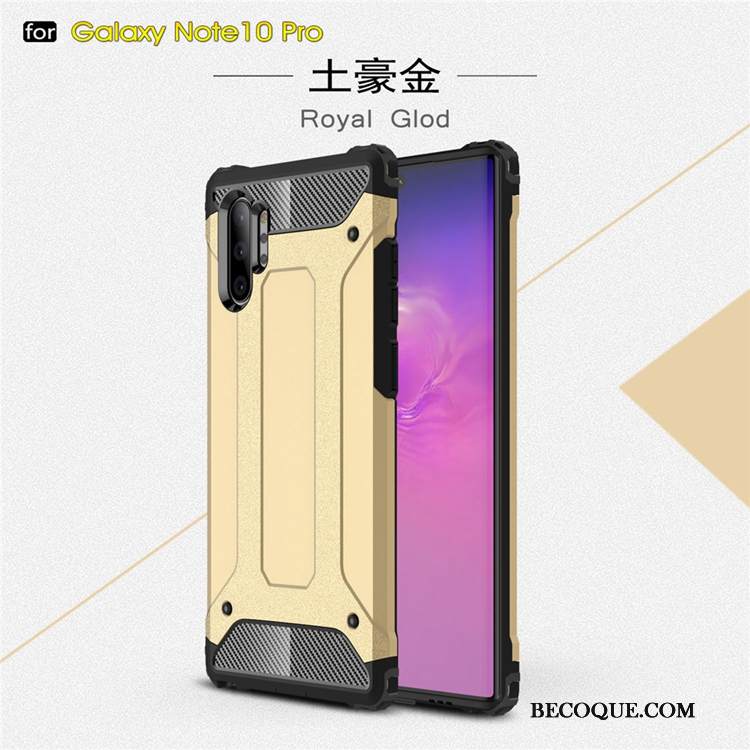 Kuori Samsung Galaxy Note 10+ Silikoni Murtumaton Puhelimen Kuoret, Kotelo Samsung Galaxy Note 10+ Laukut Pu Sininen