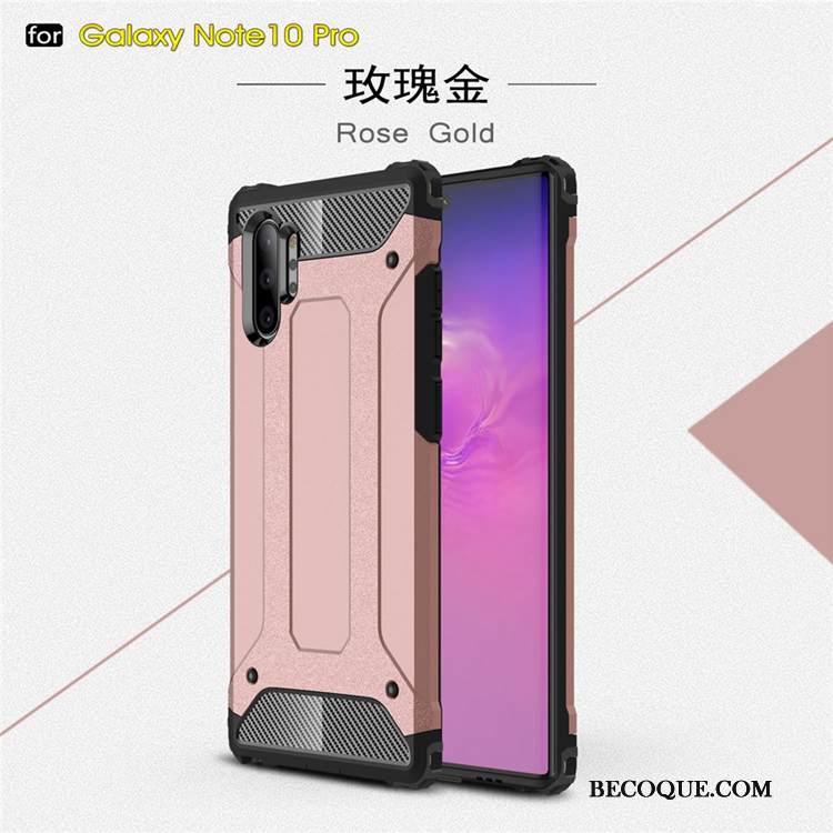 Kuori Samsung Galaxy Note 10+ Silikoni Murtumaton Puhelimen Kuoret, Kotelo Samsung Galaxy Note 10+ Laukut Pu Sininen