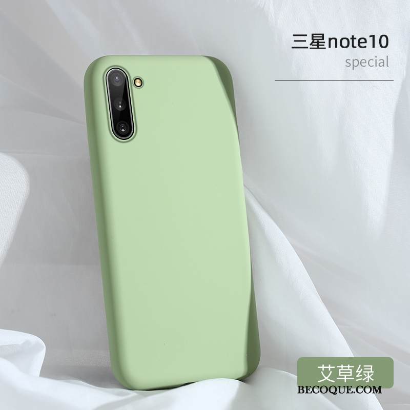 Kuori Samsung Galaxy Note 10 Silikoni Sininen Puhelimen Kuoret, Kotelo Samsung Galaxy Note 10 Luova Kiinteä Väri Ultra