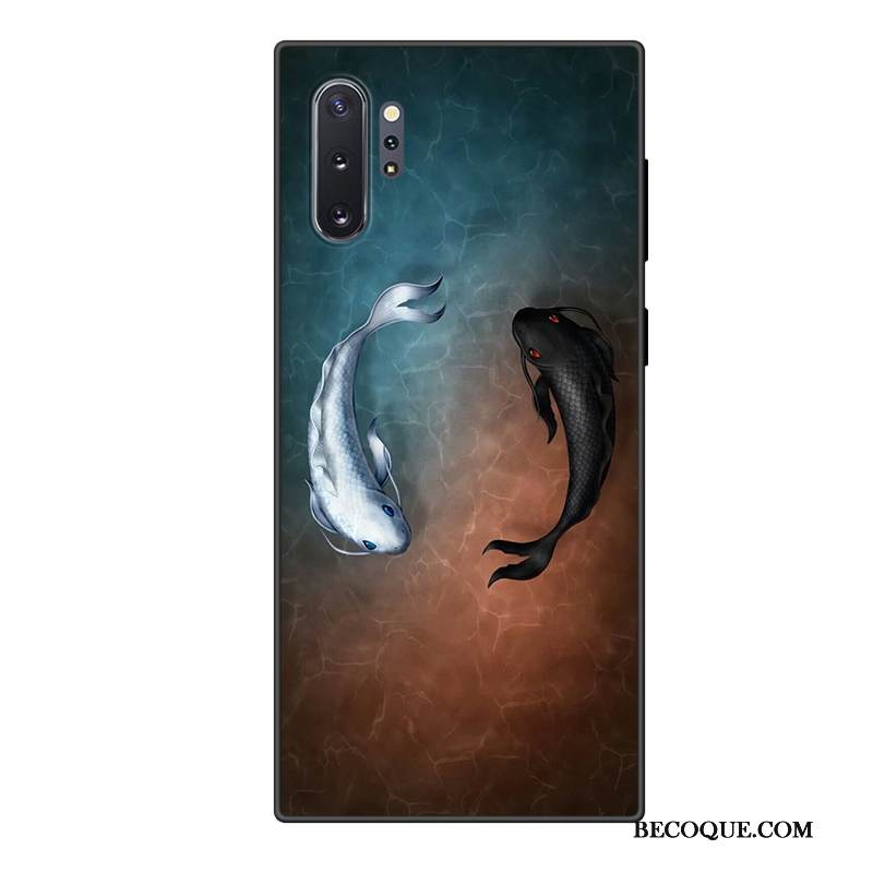 Kuori Samsung Galaxy Note 10+ Silikoni Violetti Tide-brändi, Kotelo Samsung Galaxy Note 10+ Sarjakuva Murtumaton Puhelimen Kuoret