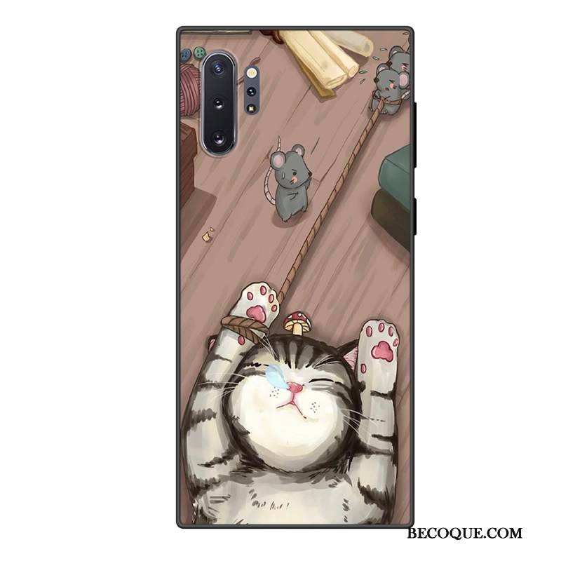 Kuori Samsung Galaxy Note 10+ Silikoni Violetti Tide-brändi, Kotelo Samsung Galaxy Note 10+ Sarjakuva Murtumaton Puhelimen Kuoret