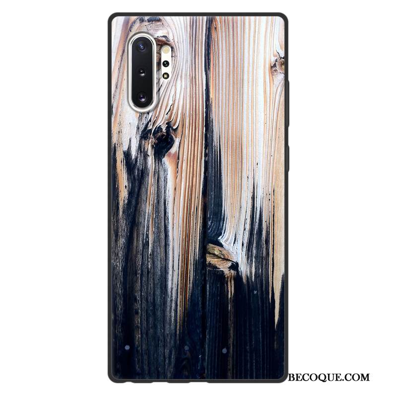 Kuori Samsung Galaxy Note 10+ Silikoni Yksinkertainen Harmaa, Kotelo Samsung Galaxy Note 10+ Puulajit Persoonallisuus Puhelimen Kuoret