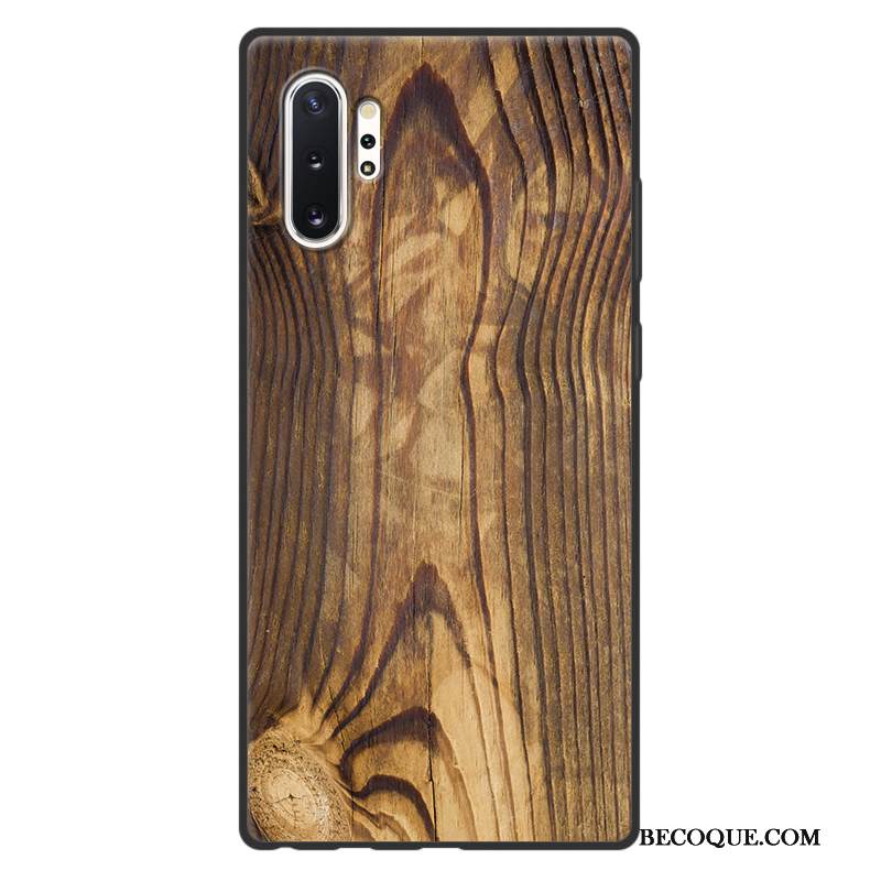 Kuori Samsung Galaxy Note 10+ Silikoni Yksinkertainen Harmaa, Kotelo Samsung Galaxy Note 10+ Puulajit Persoonallisuus Puhelimen Kuoret