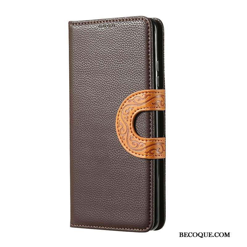 Kuori Samsung Galaxy Note 10 Vuosikerta Musta Tuuli, Kotelo Samsung Galaxy Note 10 Nahka Puhelimen Kuoret Toteemi