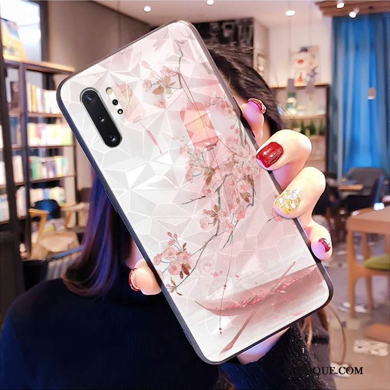 Kuori Samsung Galaxy Note 10+ Vuosikerta Taide Sininen, Kotelo Samsung Galaxy Note 10+ Timantti Murtumaton