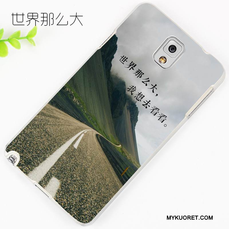 Kuori Samsung Galaxy Note 3 Kohokuviointi Puhelimen Kuoret Kevyt, Kotelo Samsung Galaxy Note 3 Suojaus Vaaleansininen