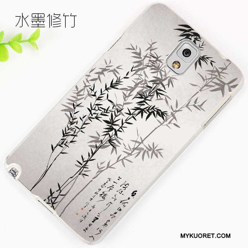 Kuori Samsung Galaxy Note 3 Kohokuviointi Puhelimen Kuoret Kevyt, Kotelo Samsung Galaxy Note 3 Suojaus Vaaleansininen