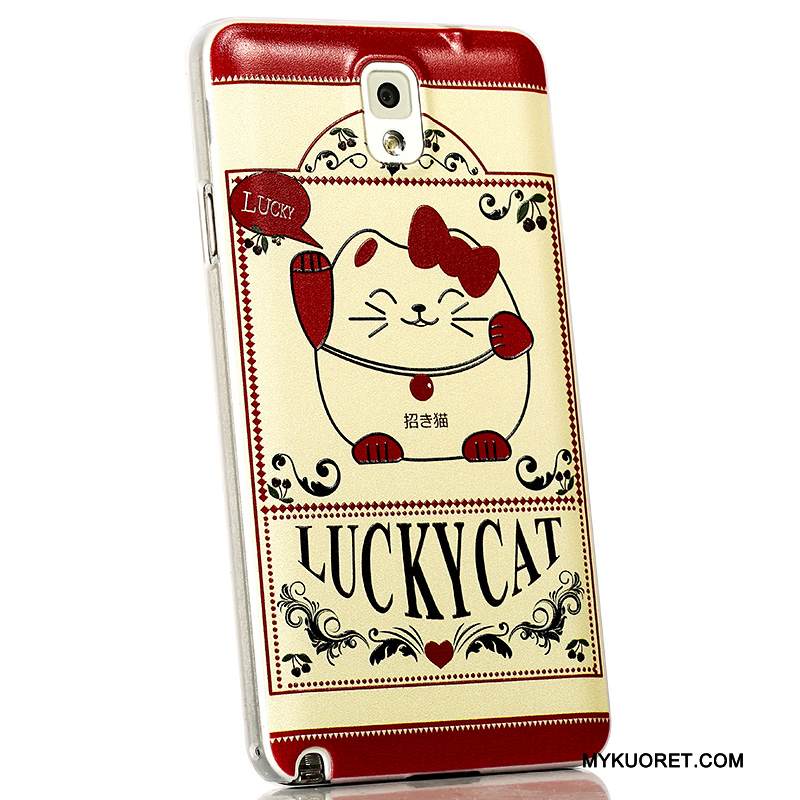 Kuori Samsung Galaxy Note 3 Kohokuviointi Puhelimen Kuoret Pesty Suede, Kotelo Samsung Galaxy Note 3 Monivärinen Ohut Ultra