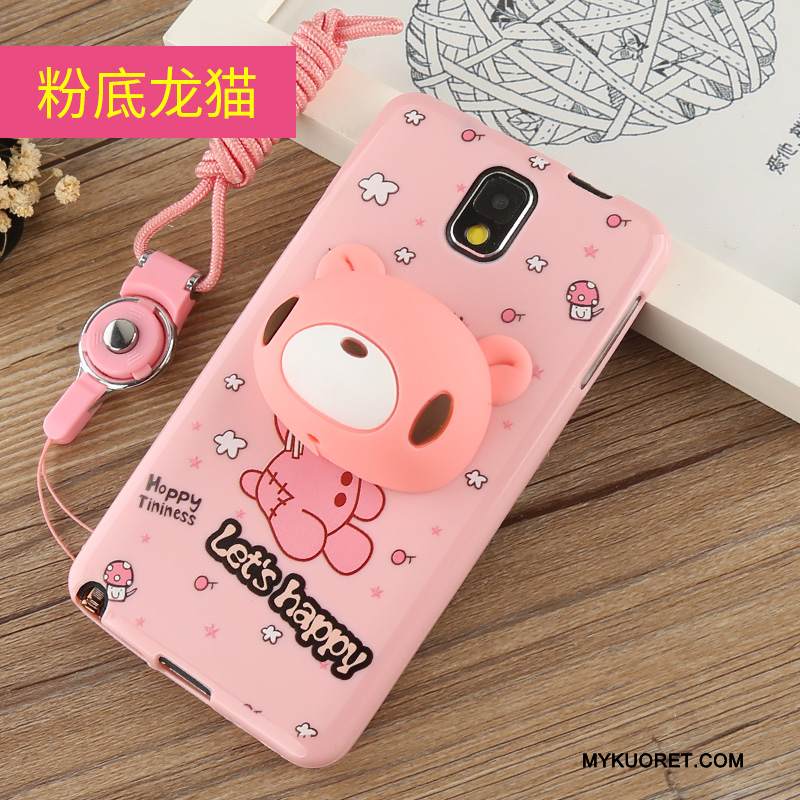 Kuori Samsung Galaxy Note 3 Laukut Ripustettavat Koristeet Puhelimen Kuoret, Kotelo Samsung Galaxy Note 3 Silikoni Jauhe