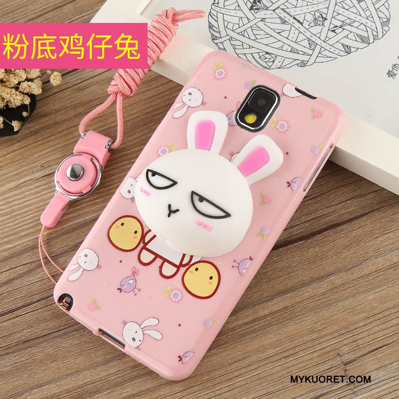 Kuori Samsung Galaxy Note 3 Laukut Ripustettavat Koristeet Puhelimen Kuoret, Kotelo Samsung Galaxy Note 3 Silikoni Jauhe