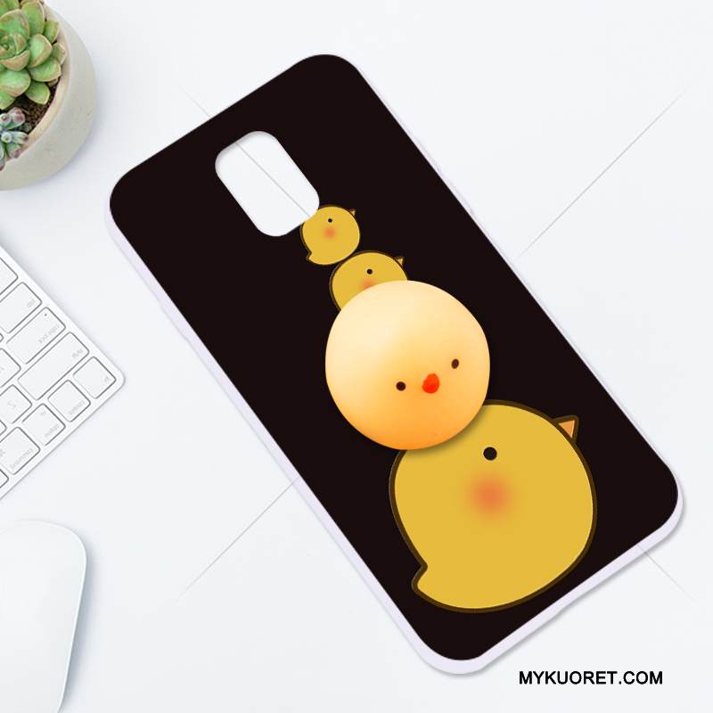 Kuori Samsung Galaxy Note 3 Laukut Ulotteinen Puhelimen Kuoret, Kotelo Samsung Galaxy Note 3 Silikoni Keltainen Persoonallisuus