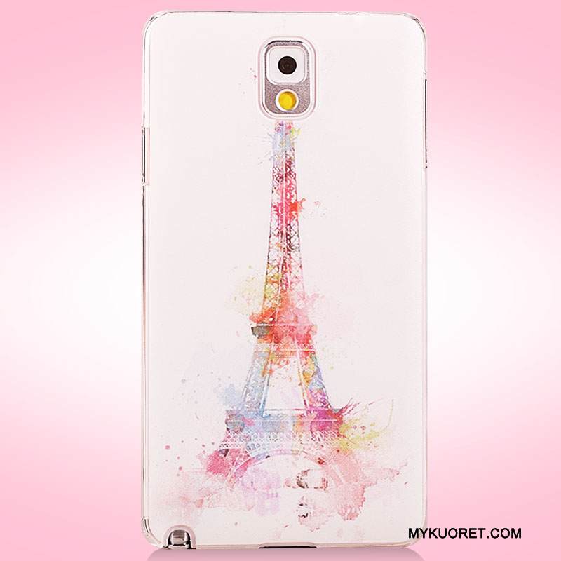 Kuori Samsung Galaxy Note 3 Maalaus Pesty Suede Jauhe, Kotelo Samsung Galaxy Note 3 Suojaus