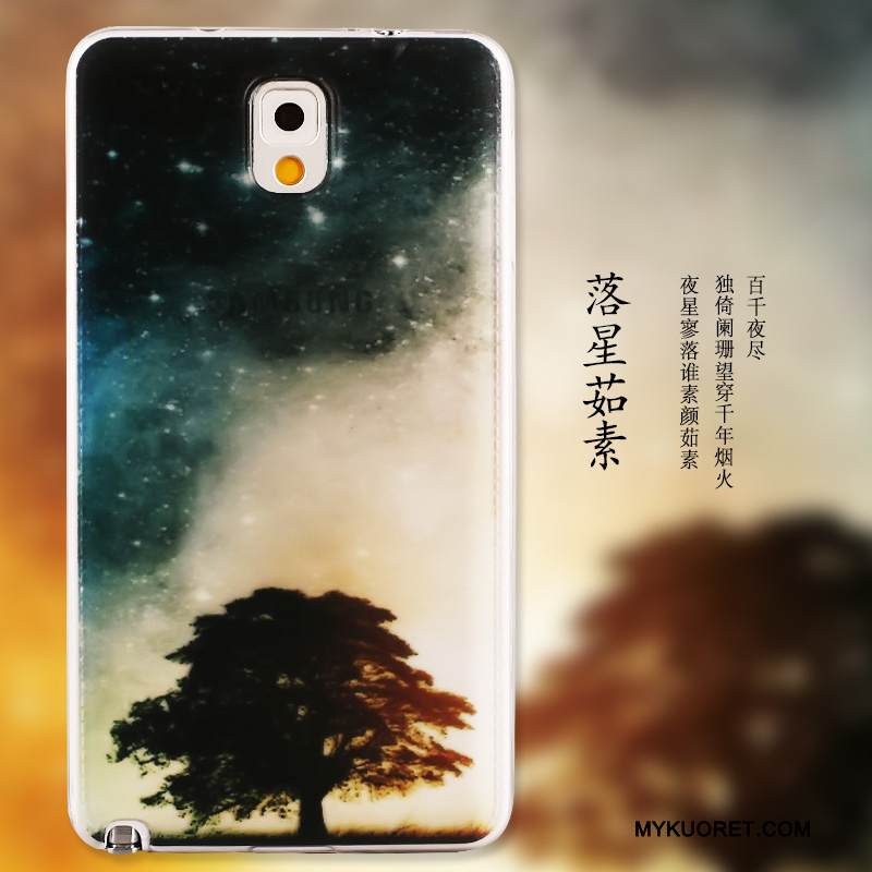 Kuori Samsung Galaxy Note 3 Maalaus Ultra Vihreä, Kotelo Samsung Galaxy Note 3 Pehmeä Neste Ohut