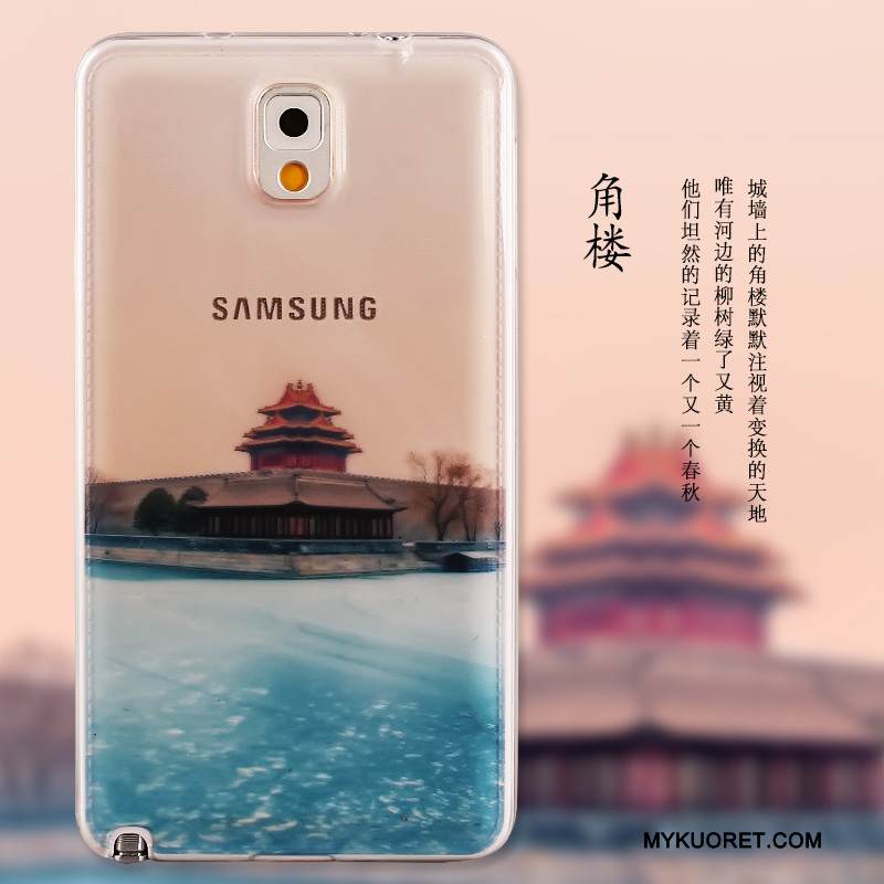 Kuori Samsung Galaxy Note 3 Maalaus Ultra Vihreä, Kotelo Samsung Galaxy Note 3 Pehmeä Neste Ohut