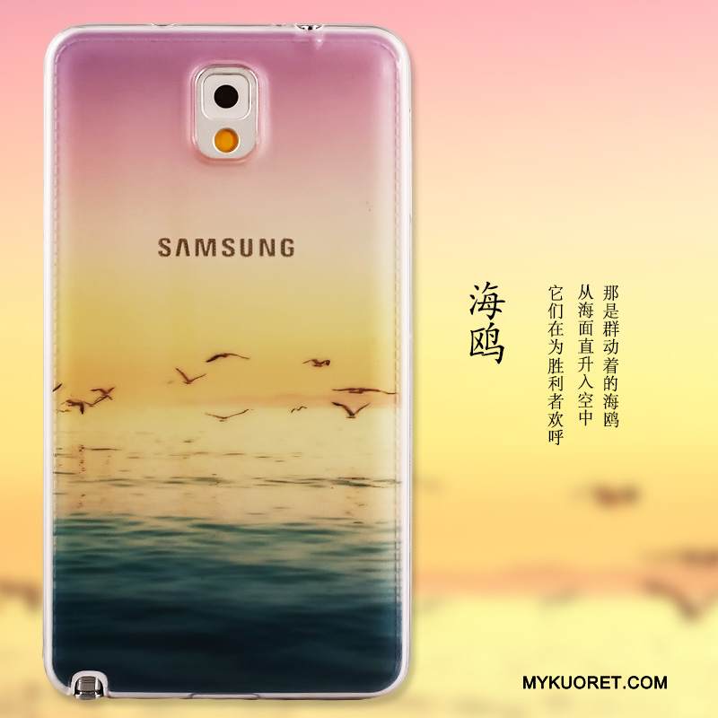 Kuori Samsung Galaxy Note 3 Maalaus Ultra Vihreä, Kotelo Samsung Galaxy Note 3 Pehmeä Neste Ohut