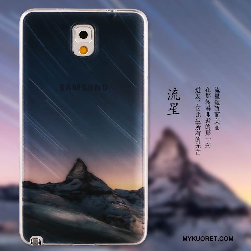 Kuori Samsung Galaxy Note 3 Maalaus Ultra Vihreä, Kotelo Samsung Galaxy Note 3 Pehmeä Neste Ohut