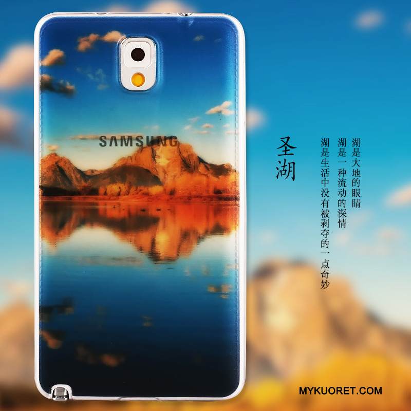 Kuori Samsung Galaxy Note 3 Maalaus Ultra Vihreä, Kotelo Samsung Galaxy Note 3 Pehmeä Neste Ohut