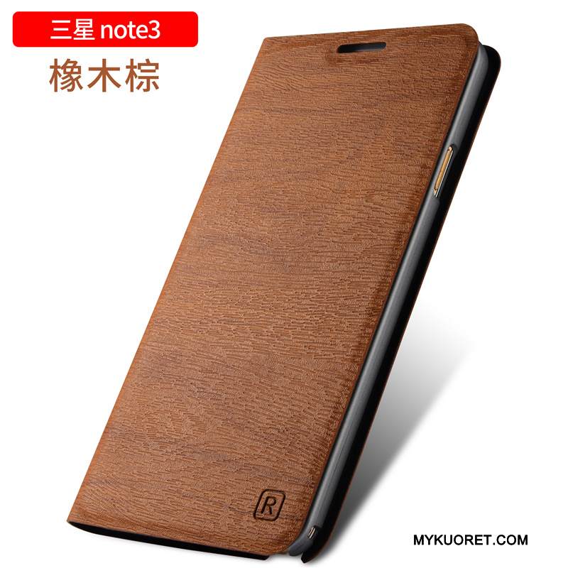 Kuori Samsung Galaxy Note 3 Nahka Murtumaton 说, Kotelo Samsung Galaxy Note 3 Suojaus Puhelimen Kuoret